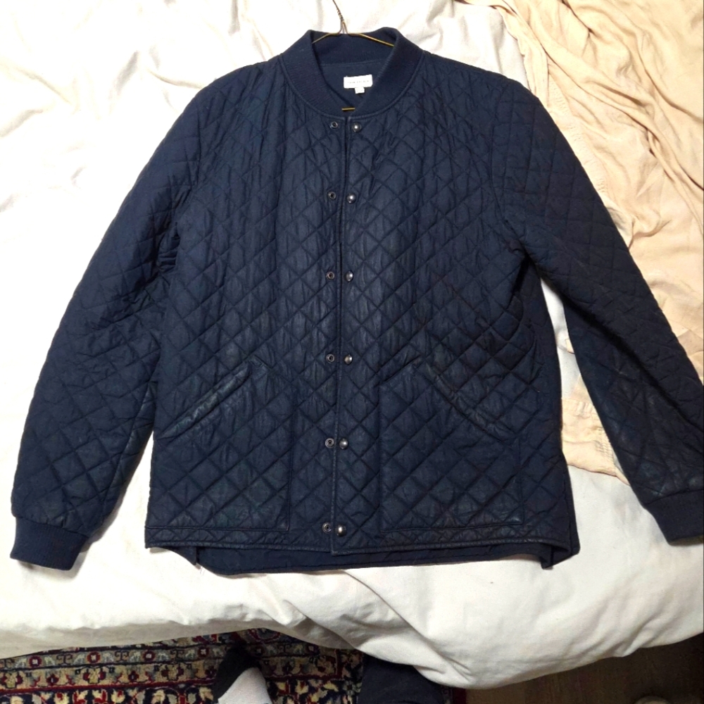 Men's Quilted Navy Jacket